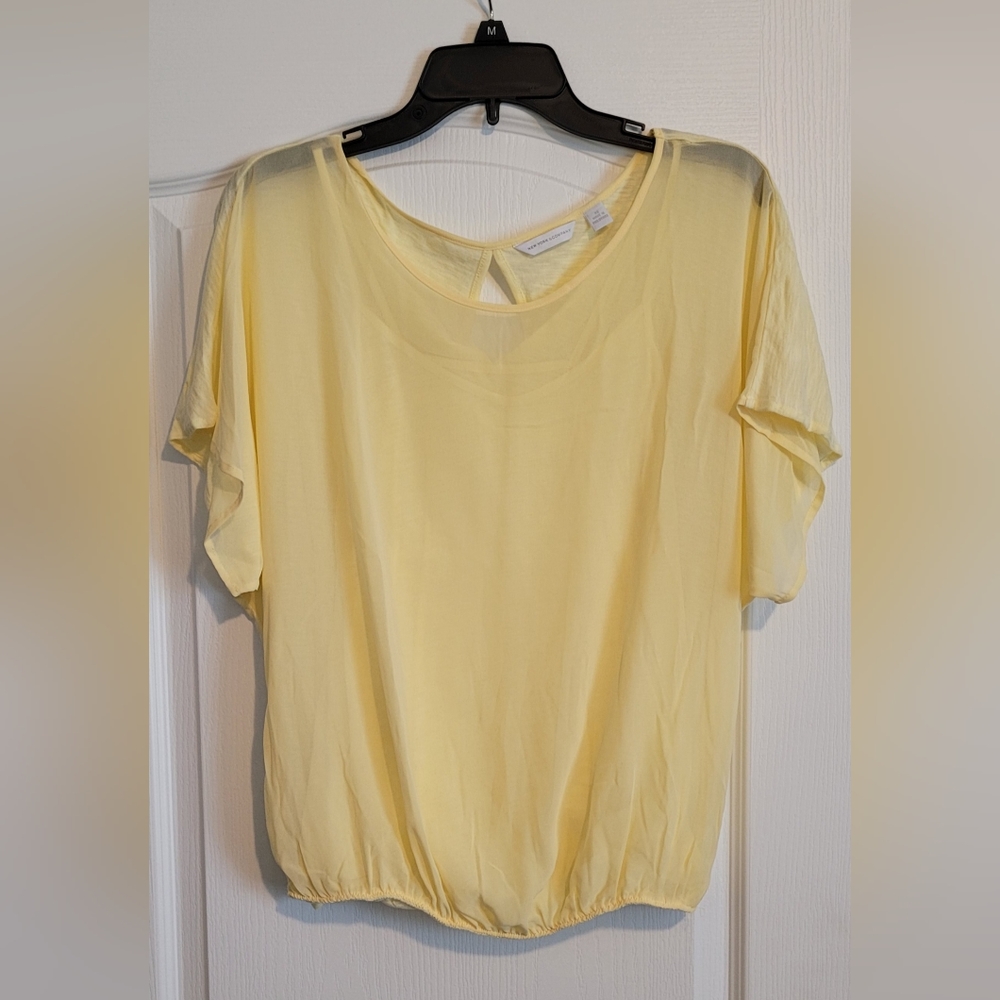 New York and Company Yellow Blouse